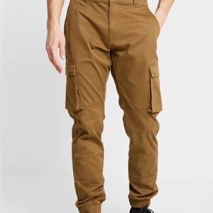 Only & Sons Men’s Tan Cargo Jogger Pants W30 L32